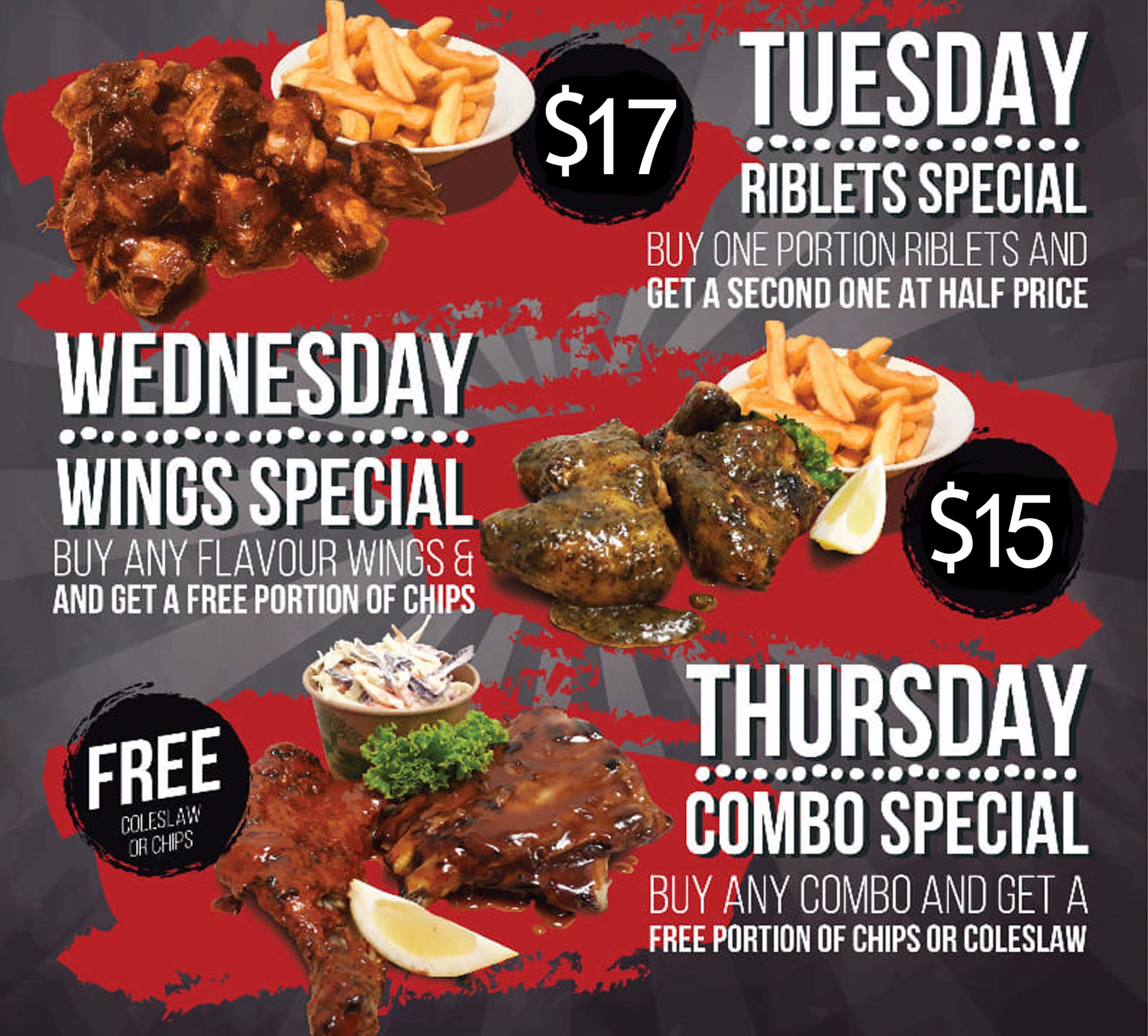 Rack N Roll Ribs, Chicken & Burgers